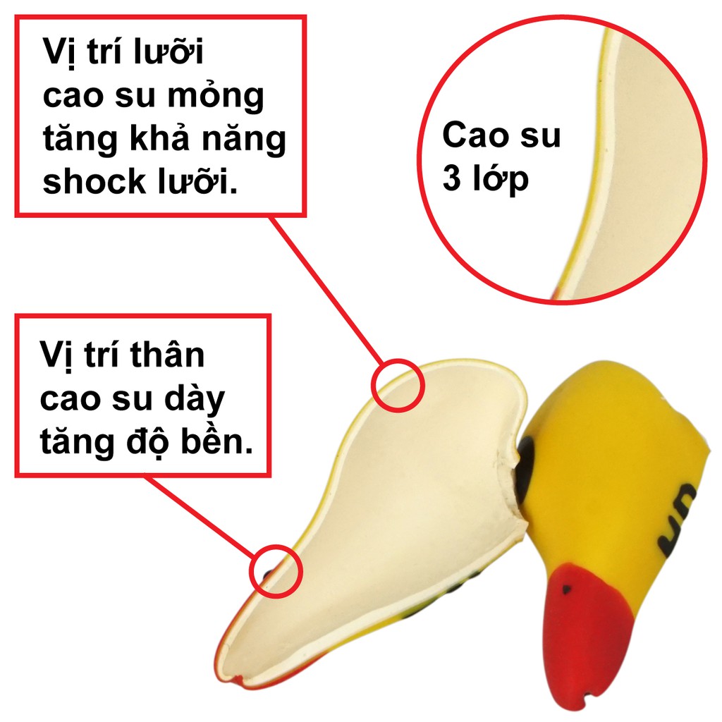 NHÁI HƠI G DUCKY - MỒI GIẢ THÁI LAN CÂU LURE CÁ LÓC GIÁ RẺ - 4CM/7GR