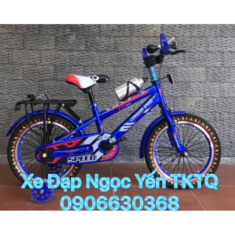 XE ĐẠP TRẺ EM 16IN CONQUER SPEED VÀNH NHÔM CAO CẤP NEW