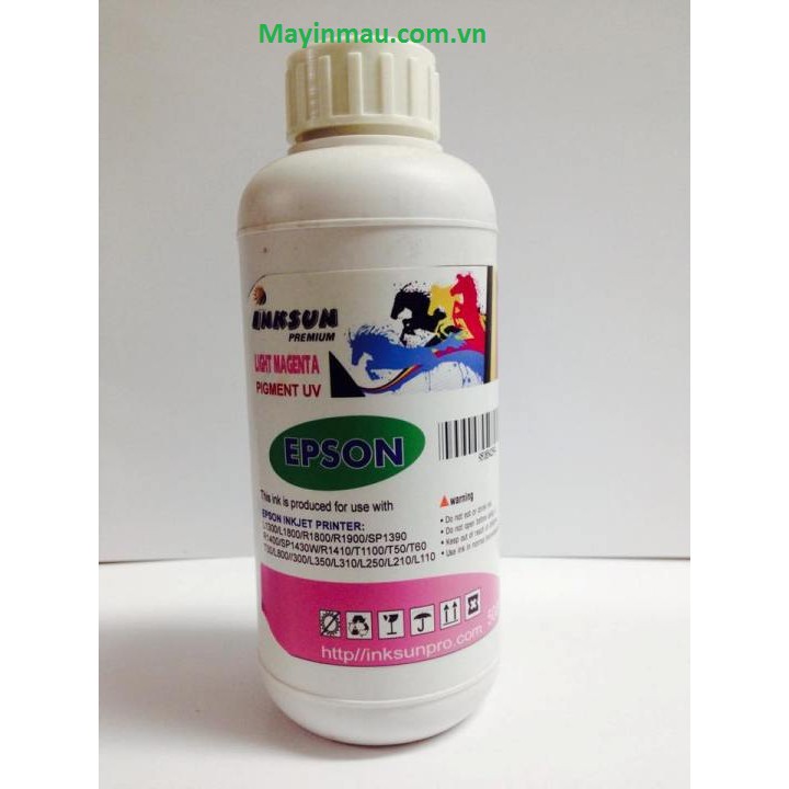 Mực Pigment UV 500ml _Mực dầu 500ml bán lẻ màu