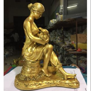 Tượng đá nghệ thuật mẹ bồng con người Miền Nam trang trí nhà cửa