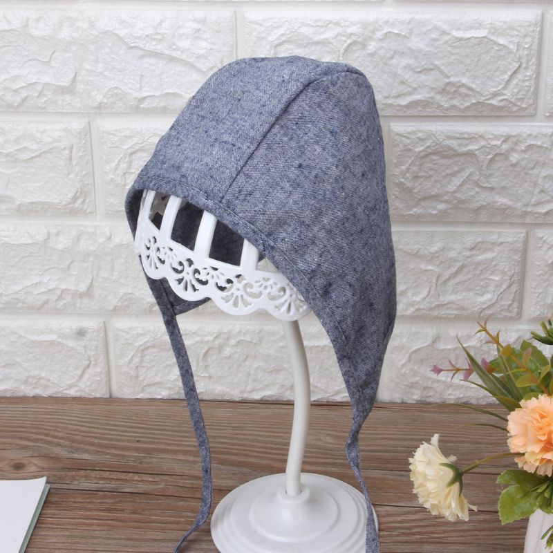 Mũ Beanie Hai Mặt Bằng Vải Lanh Phong Cách Vintage Dành Cho Bé