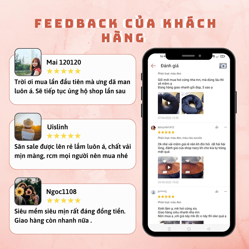0. Gối chữ U tựa cổ văn phòng - Gối tựa cổ đi máy bay, ô tô, đi du lịch