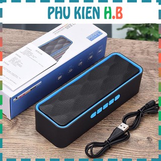 Loa Bluetooth mini không dây S211 - Loa kép siêu trầm chắc - Âm thanh HIFI - Đài FM, Thẻ nhớ, USB - Phụ Kiện HB
