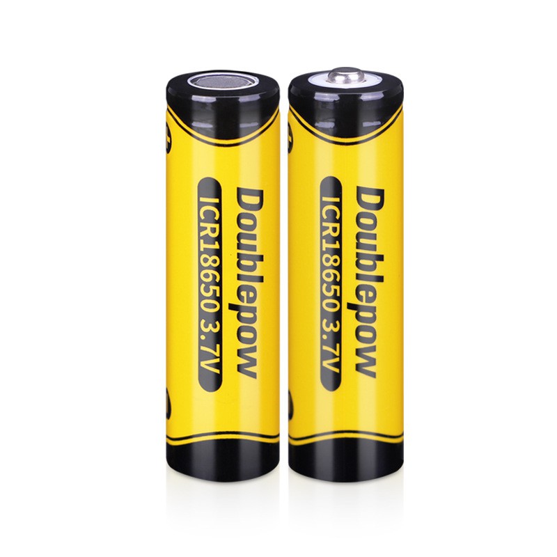 Pin sạc Doublepow 18650 3.7V 1200mAh chính hãng, dung lượng chuẩn dùng cho quạt MINI đèn pin tông đơ cắt tóc