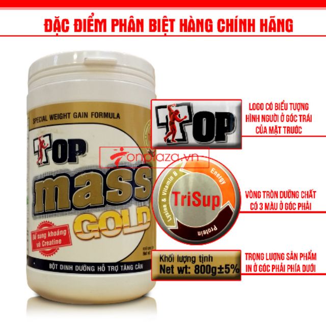 Sữa bột tăng cân Top mass gold