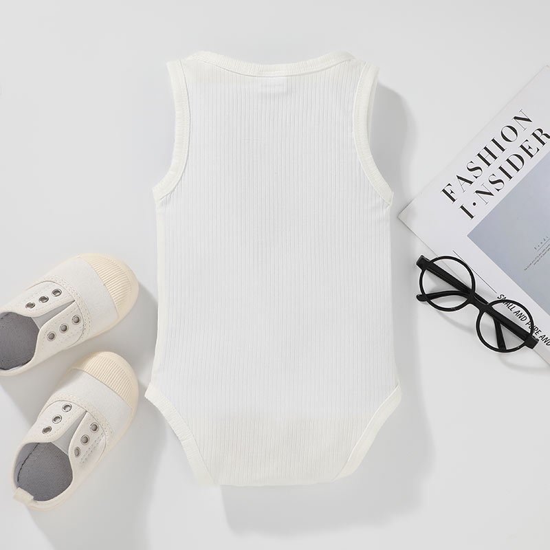 Body Chip ba lỗ Sát Nách Cho Bé Trai Bé Gái Sơ Sinh 0-24 Tháng,Bodysuit Liền Thân Mùa Hè Áo Liền Quần Cho Bé trẻ em