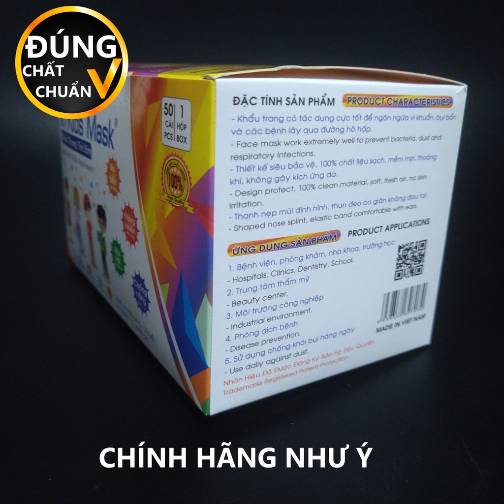 KHẨU TRANG NHƯ Ý TRẺ EM HỘP 50 CÁI MỀM MỊN, KHÁNG KHUẨN SHOP ĐÚNG CHẤT ĐÚNG CHUẨN