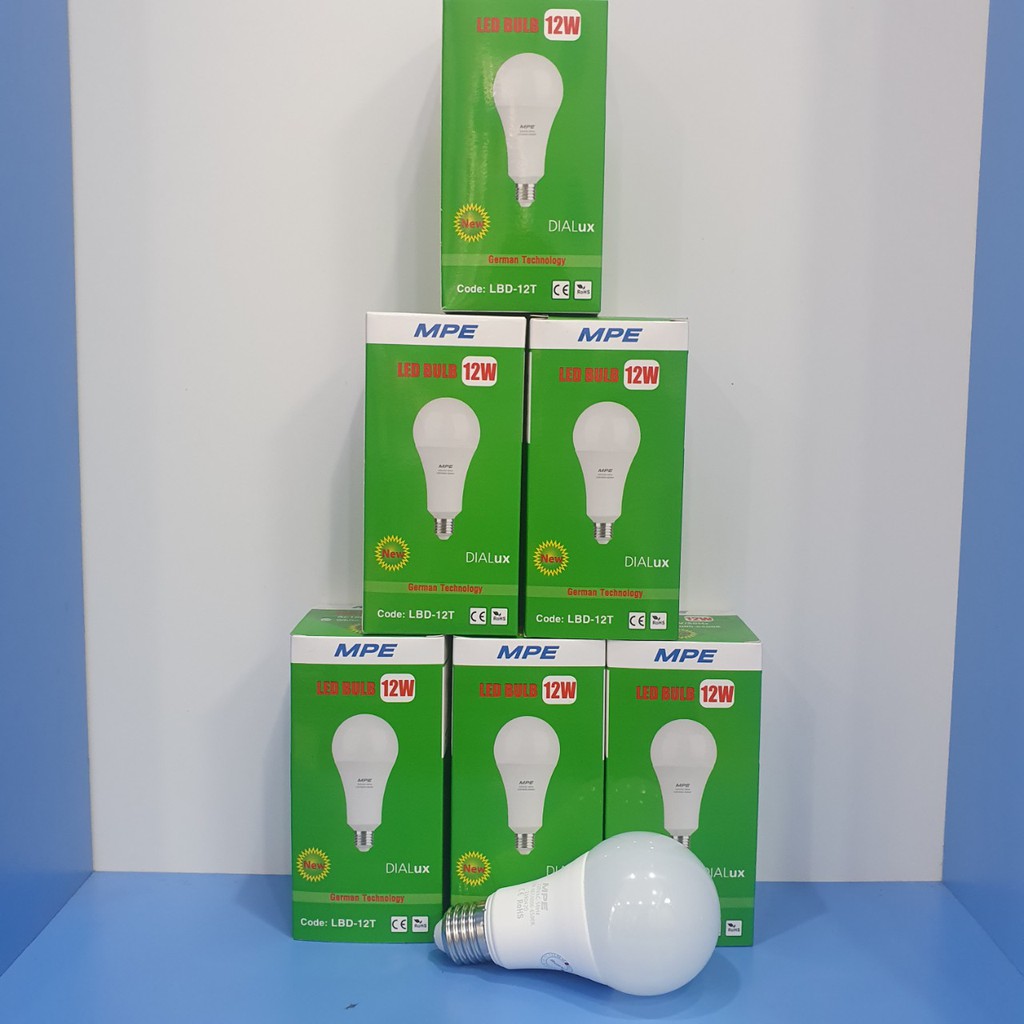 💡💡💡 Bóng Đèn Led Buld Tròn 12W Chính Hãng MPE Tiêu Chuẩn Châu Âu