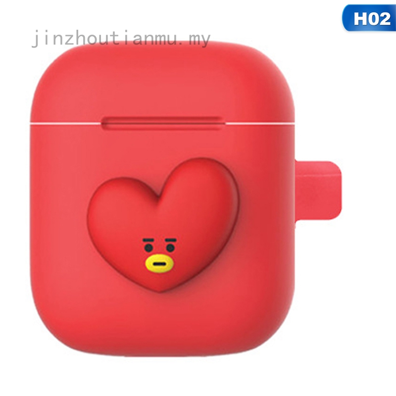 Vỏ Bảo Vệ Hộp Đựng Tai Nghe Airpods Bằng Silicon Hình Hoạt Hình Bts Đáng Yêu