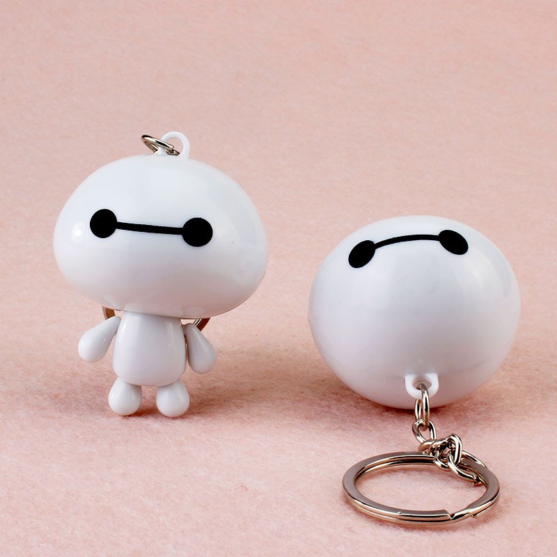 Búp Bê BayMax Có Thể Di Chuyển Kèm Móc Khóa Dễ Thương Trang Trí Túi Xách / Điện Thoại