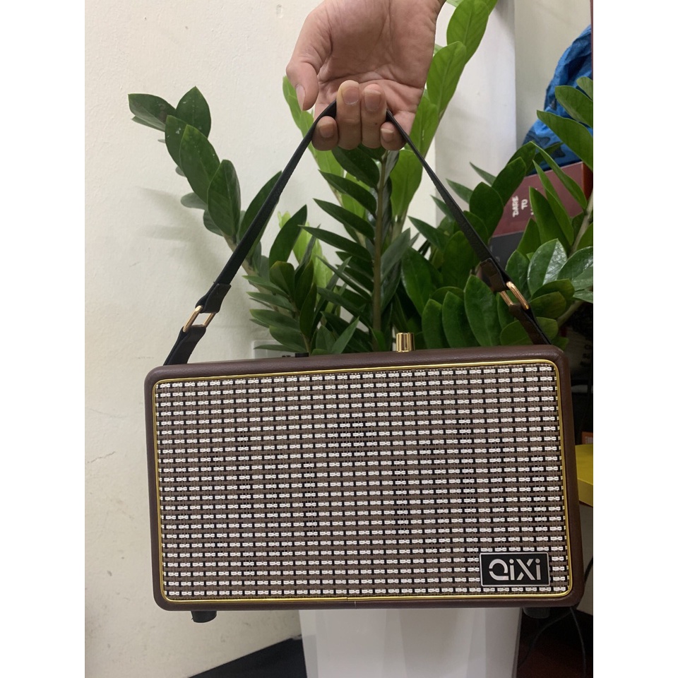Loa Bluetooth Qixi SK-2025 Âm Thanh Siêu Đỉnh Tích Hợp Cổng Micro 6.5 Karaoke Micro Không Dây BH 12 Tháng