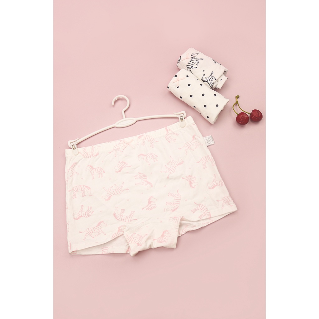 Quần Chip Bé Gái Set 3 Chiếc LUPERI LUQLG191 Chất Liệu Cotton mềm mại kháng khuẩn