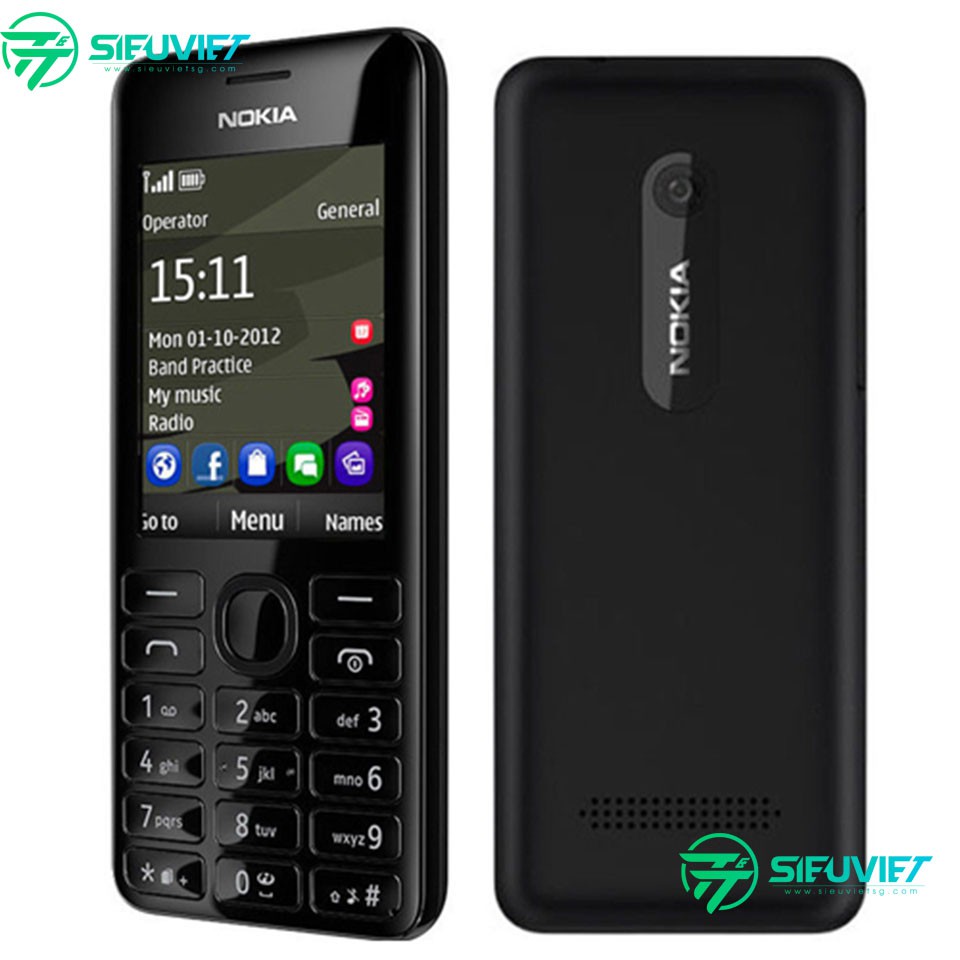 ĐIỆN THOẠI NOKIA 206 2 SIM 2 SÓNG CHÍNH HÃNG