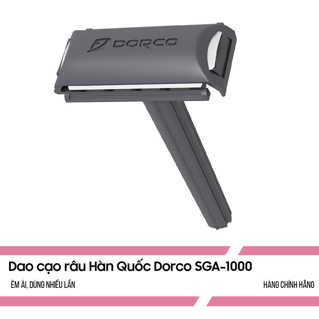 [CHÍNH HÃNG] Dao cạo râu Hàn Quốc- Dorco SGA 1000, cạo êm ái, dùng nhiều lần