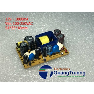 Nguồn không vỏ 12V 1A  / 12v 1000mA