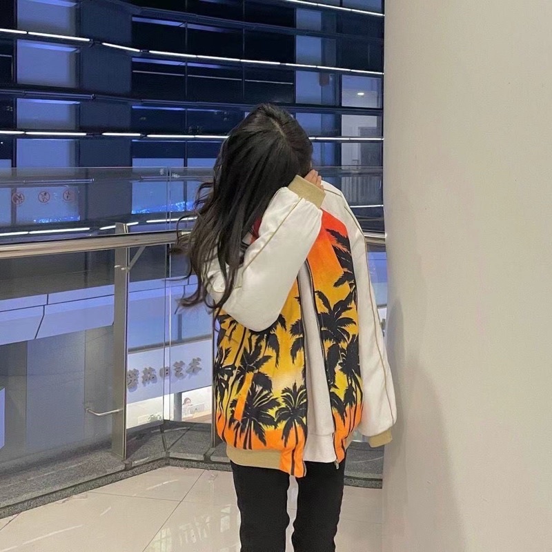Áo khoác gió bomber mỏng cây dừa nam/nữ🤟🏻