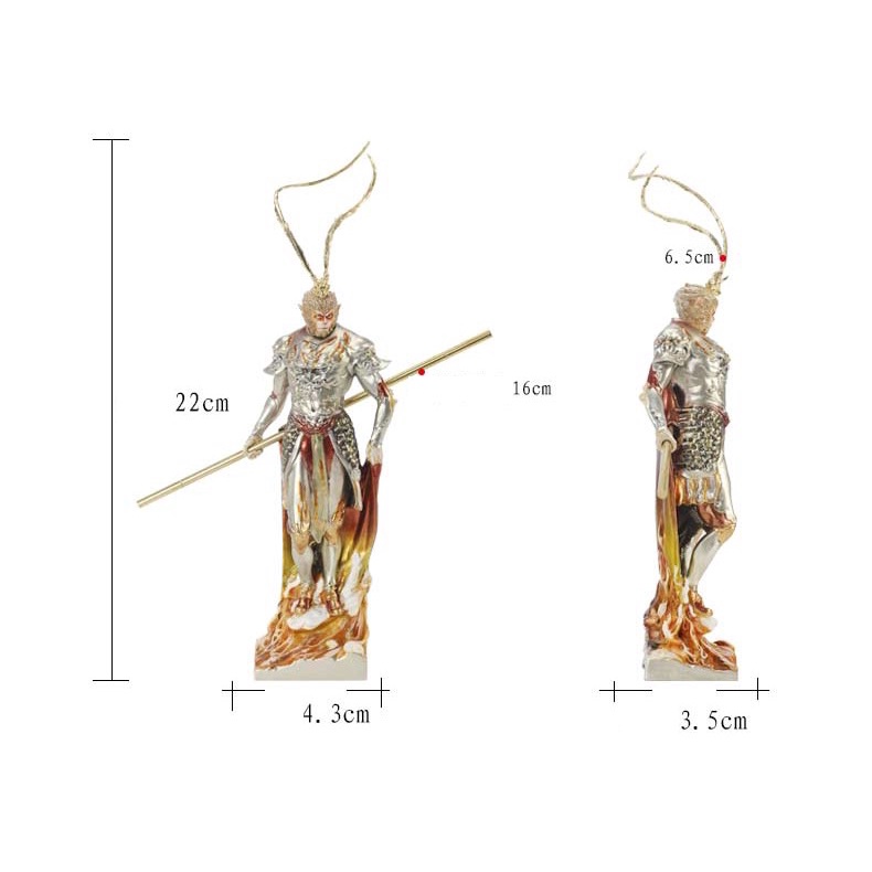 Mô hình tượng Ngộ Không Tề Thiên Đại Thánh cao 22 cm - Wu kong Tây Du Ký