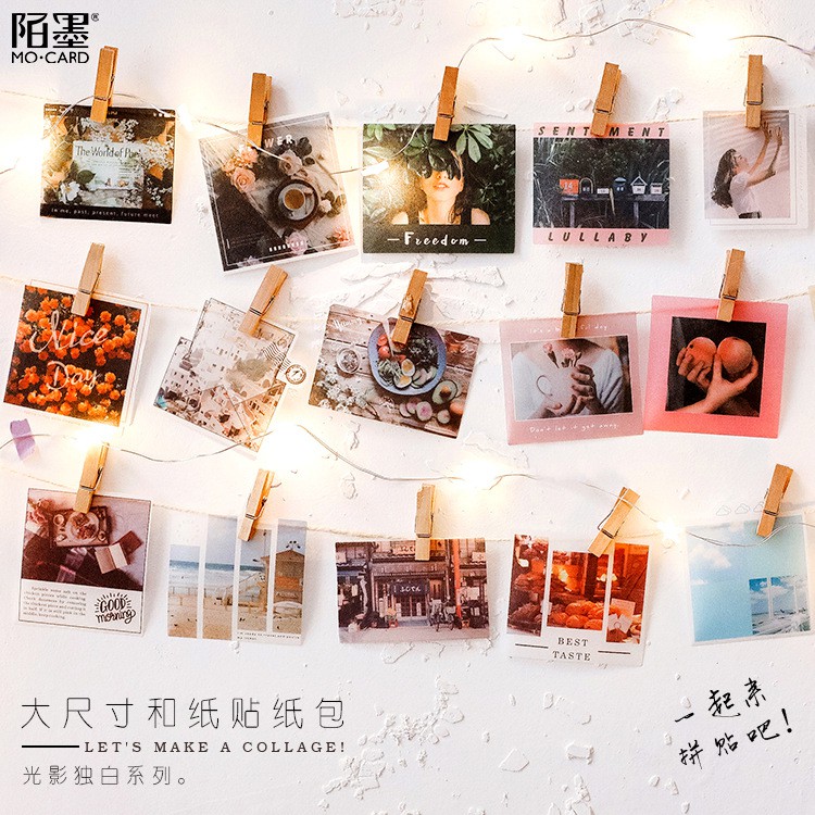 Hình dán trang trí Mo Card 40 miếng