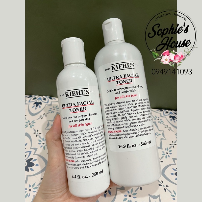 Nước hoa hồng dịu nhẹ Kiehls / Kiehl’s Ultra Facial Toner