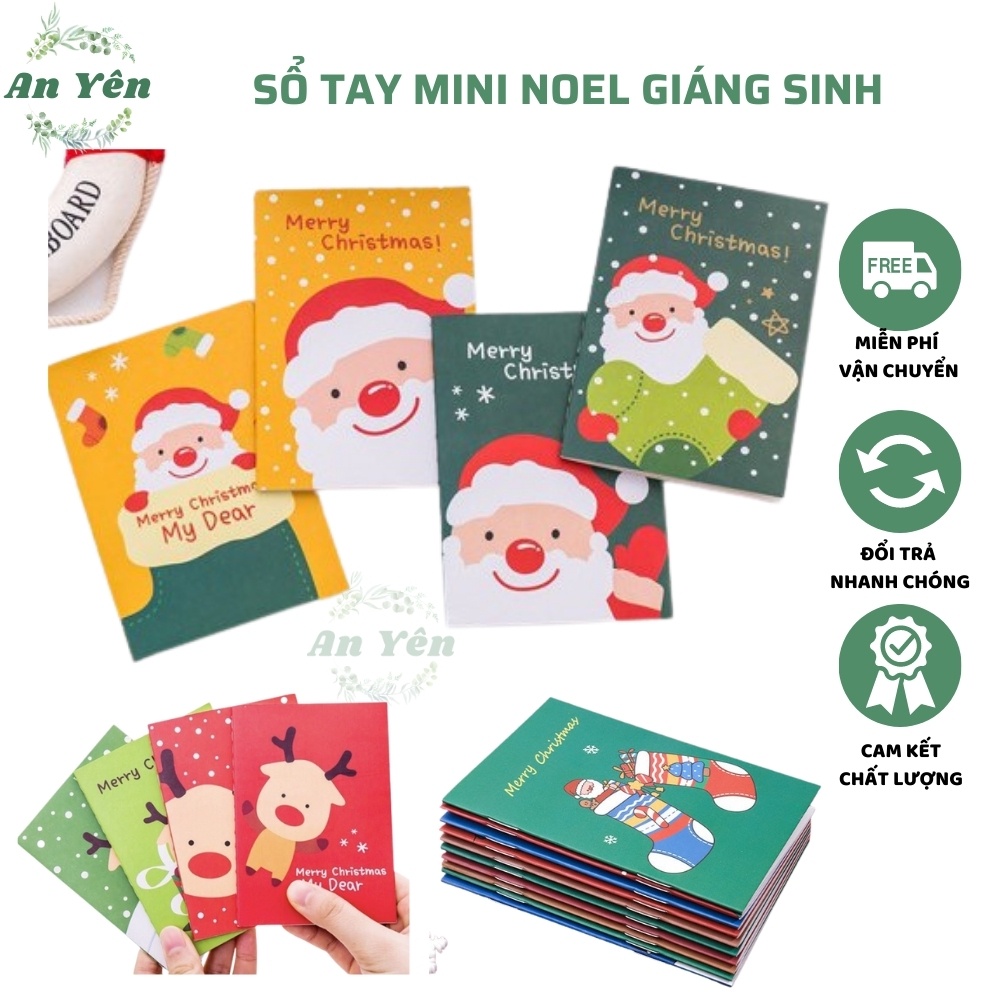 Sổ Tay MiNi Noel Giáng Sinh