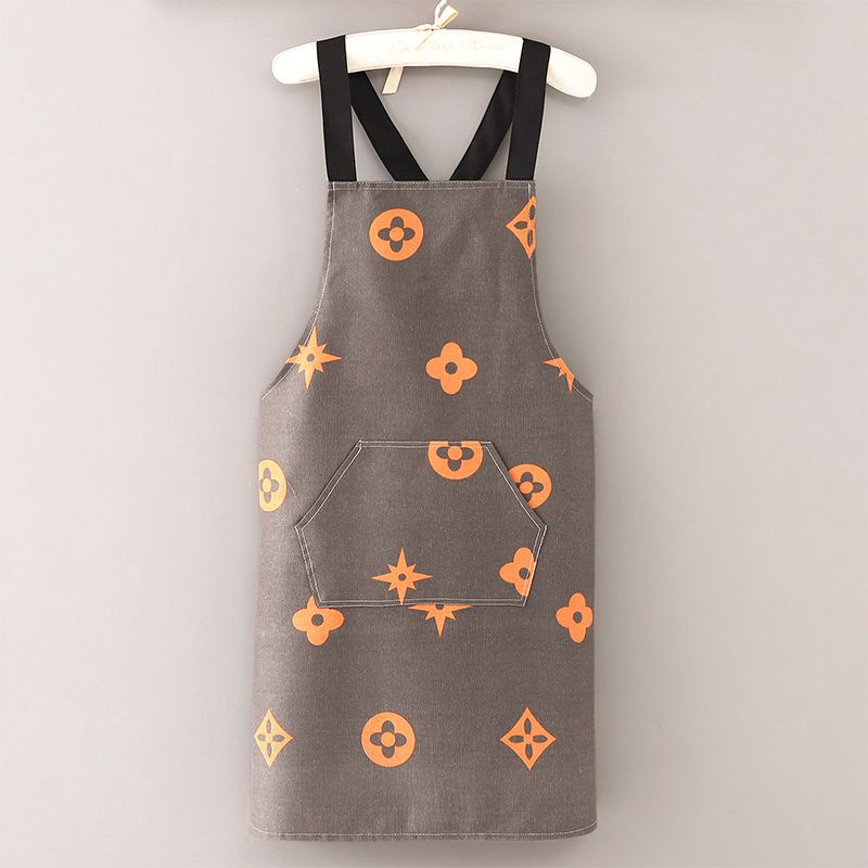 Tạp Dề Bằng Vải Canvas Thoáng Khí Chống Nước Chống Mòn Thời Trang Hàn Quốc