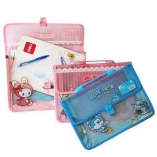 Cặp học thêm nhựa trong suốt sịn deli