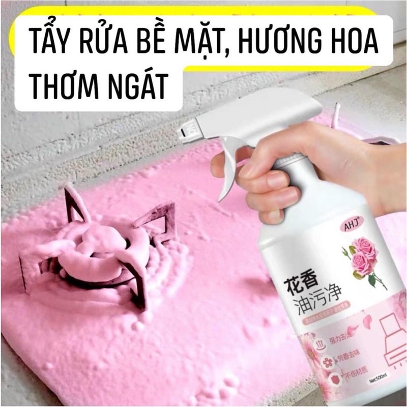 Chai Xịt Tẩy Rửa Vệ Sinh Đa Năng Hương Hoa Anh Đào dung tích 500ml