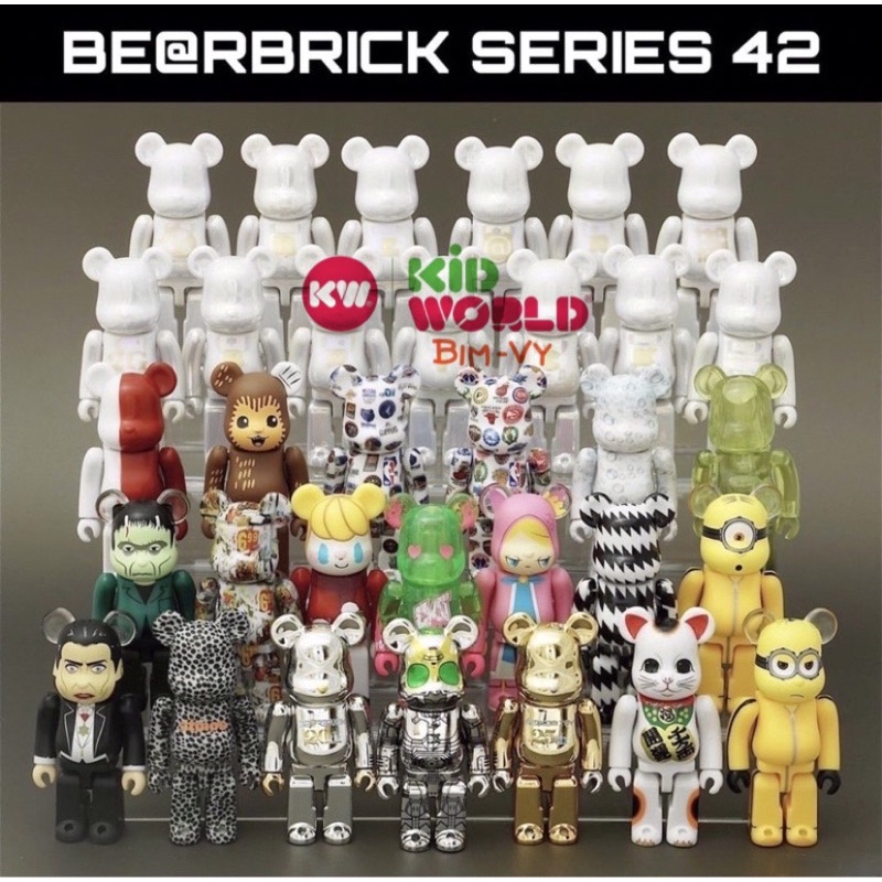 Đồ chơi Chú gấu &quot;bụng phệ&quot; Bearbrick Series 42 &amp; 43.