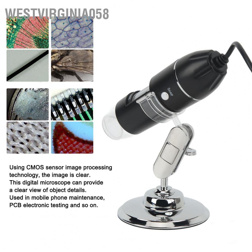 Có thể bán buôn Kính hiển vi kỹ thuật số 1000X USB 640x480 Máy ảnh video rõ nét để xử lý sửa chữa Hàng giao ngayWestvirginia058