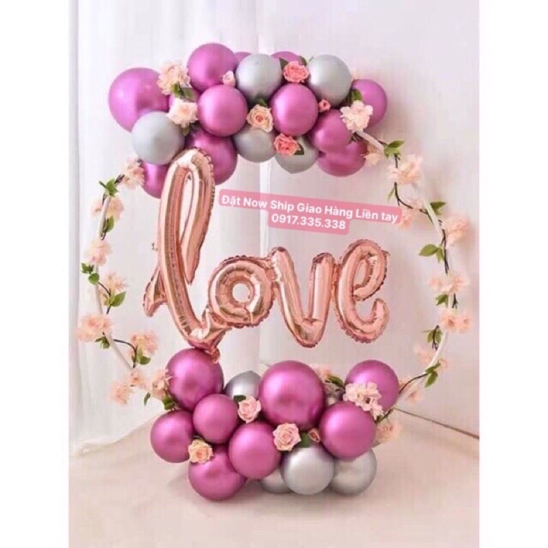 Set bóng chữ love siêu xinh Thật lộng lẫy khi sét bóng này vào ngày Đám Cưới Hoặc Sinh Nhật Xinh Lung Linh