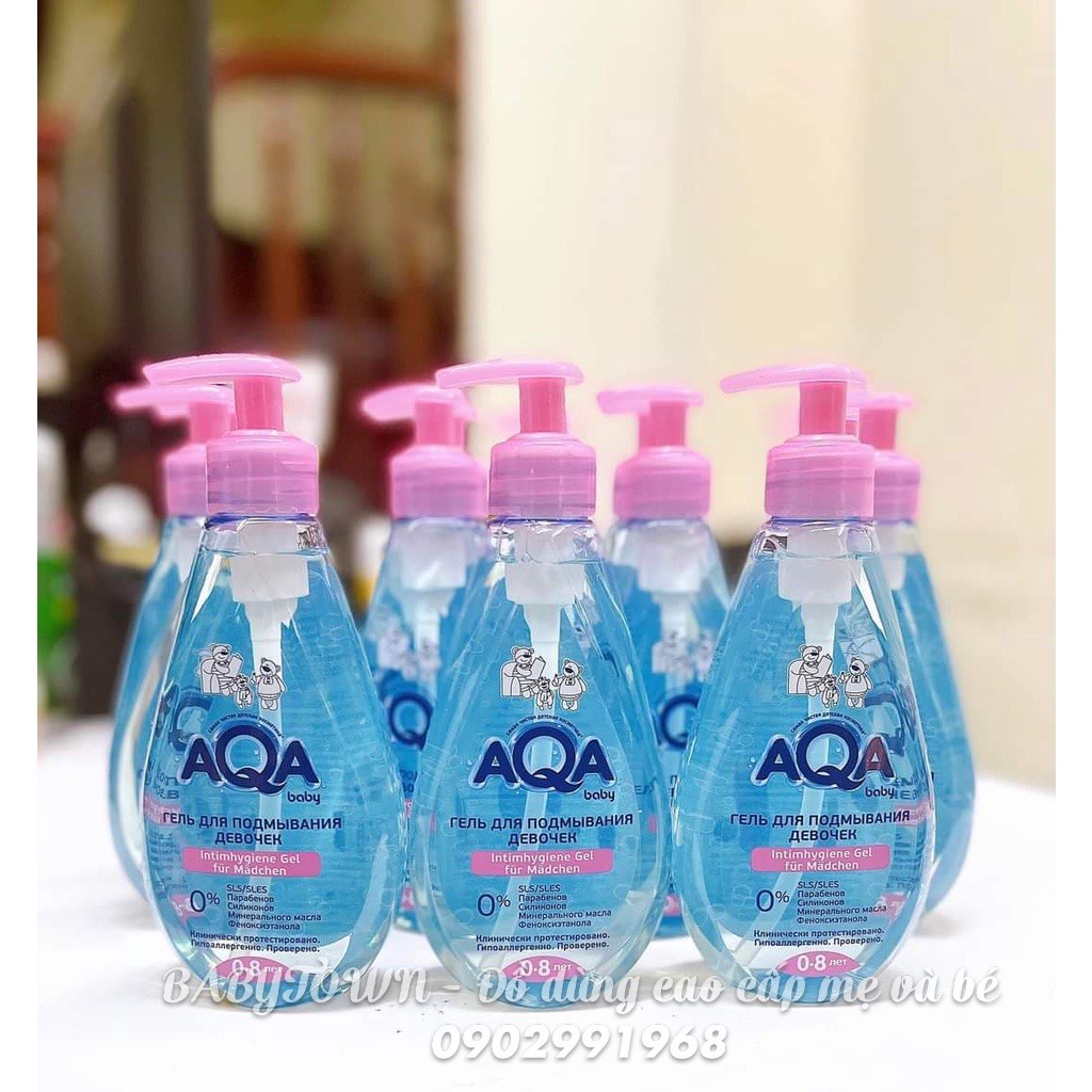 Dung dịch vệ sinh AQA Nga cho bé gái 0-8 tuổi 250ml