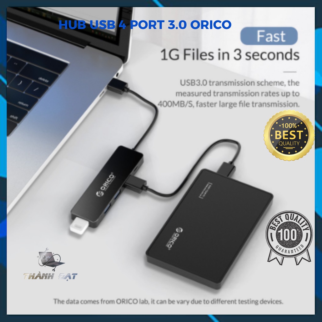 Hub USB,Bộ Chia USB 4 Cổng 2.0 Orico FL01 - HUB USB 4 Port - Hàng Chính Hãng