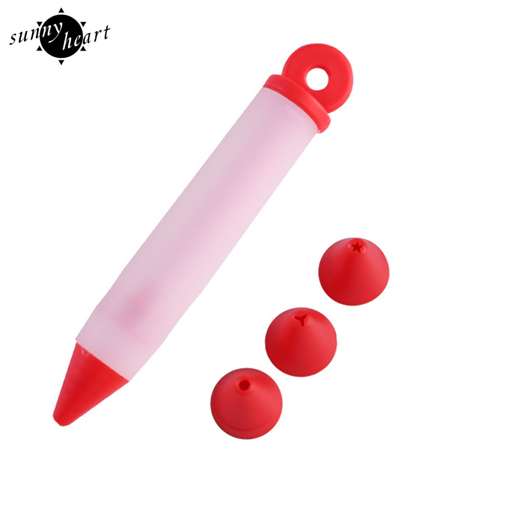 Set 5 Vòi Phun Kem Trang Trí Bánh Bằng Silicone Tiện Dụng