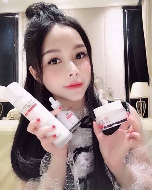 Huyết thanh làm trắng da 7 Day whitenning program glutathione 700 V-ample 30ml angels liquid - Chính hãng