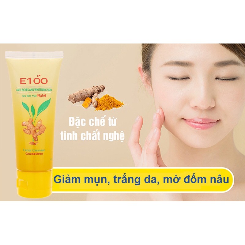 Sữa rửa mặt nghệ E100 50g/100g