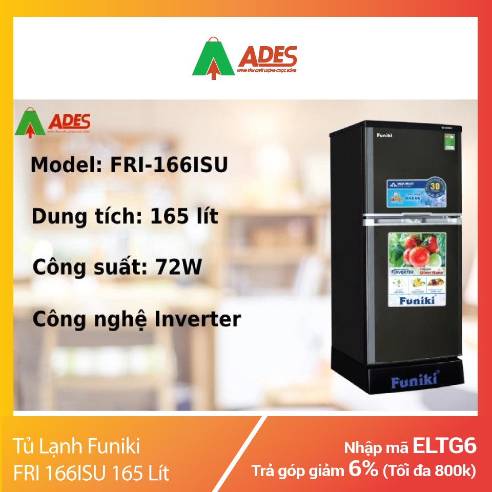 Tủ Lạnh Funiki FRI 166ISU 165 Lít | Chính Hãng Giá Rẻ