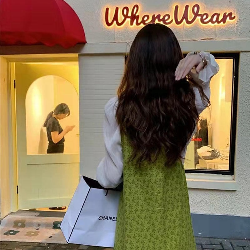 Đầm Dài Hai Dây Cổ Vuông Thời Trang Hàn Quốc Dành Cho Nữ