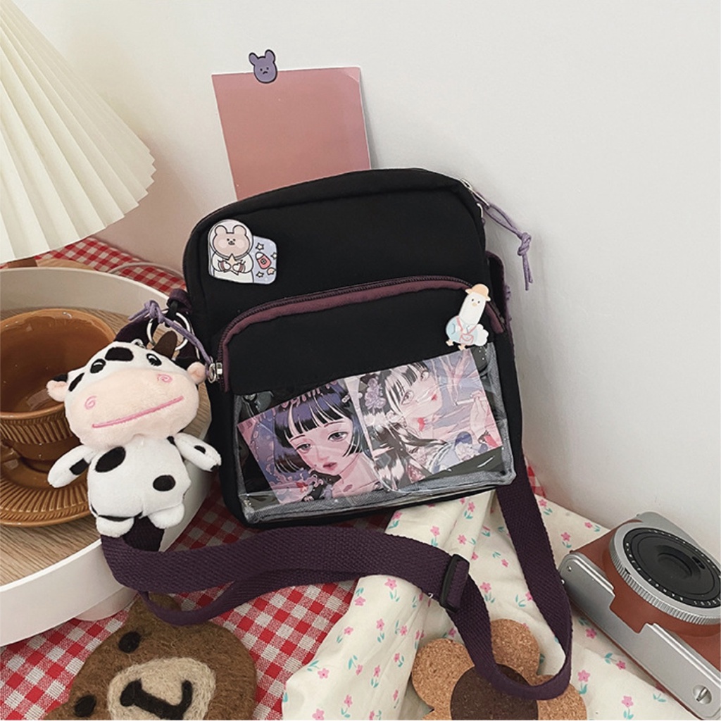 Túi đeo chéo bò sữa