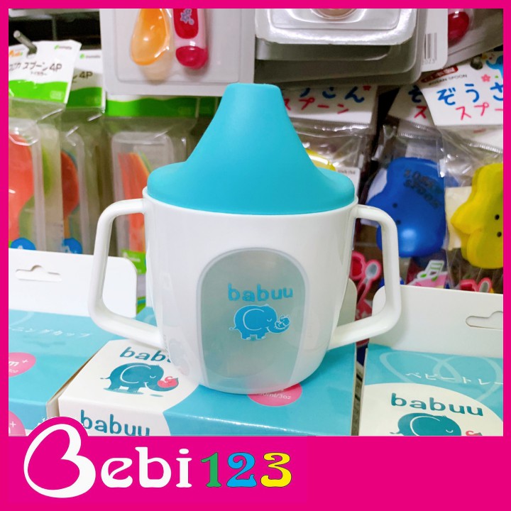 Ca Cốc tập uống 2 tay cầm Baby Babuu Nhật Bản 150ml cho bé