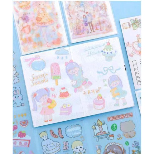 Sticker có quai xách 4 tờ Mẫu 6