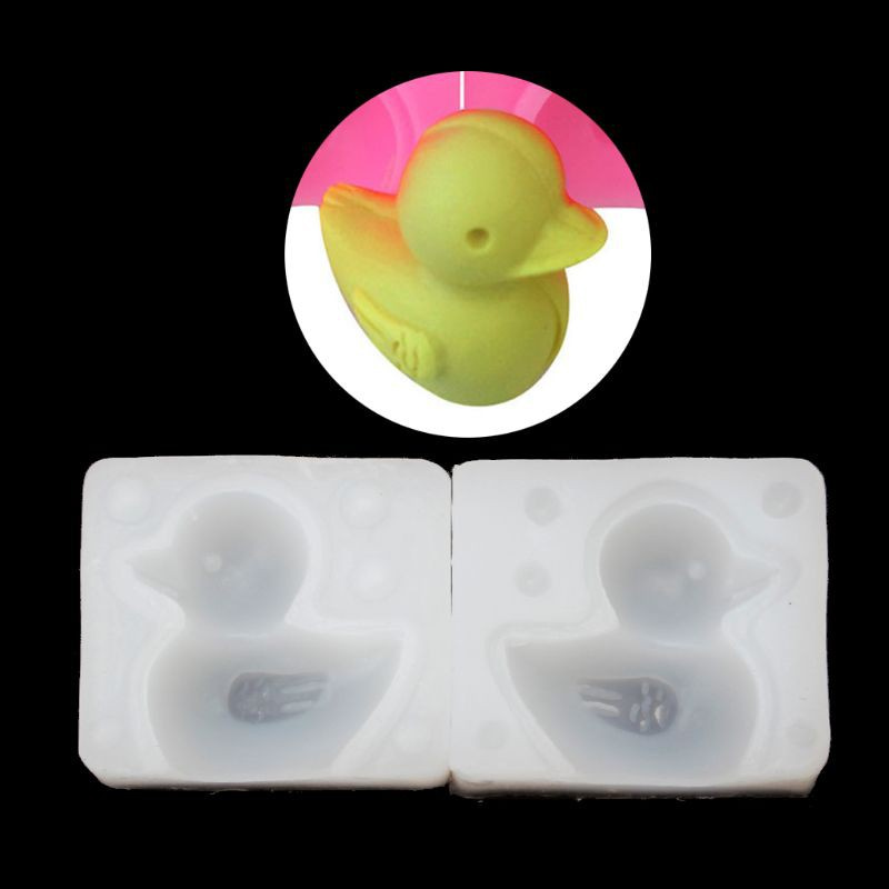 Khuôn Silicon Làm Kẹo Đường Hình Con Vịt 3d