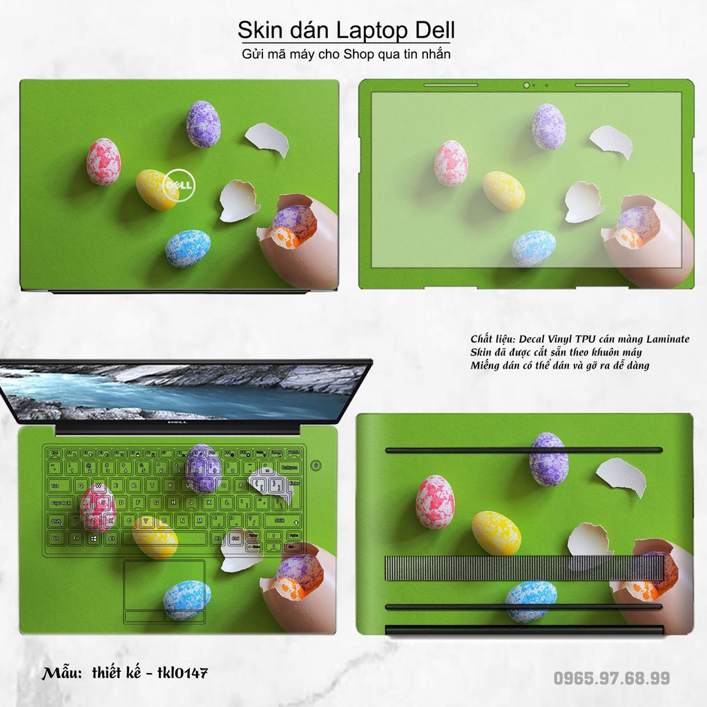 Skin dán Laptop Dell in hình thiết kế nhiều mẫu 4 (inbox mã máy cho Shop)