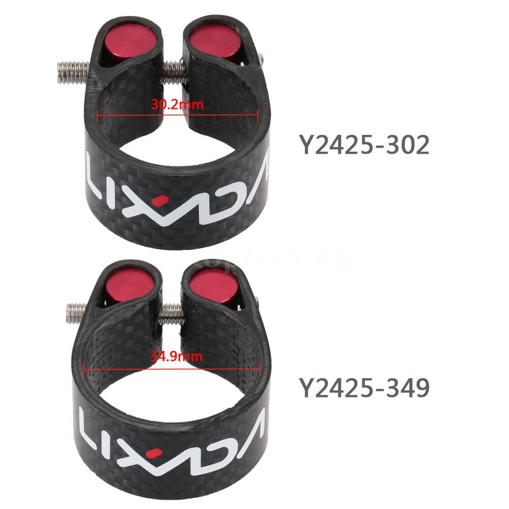 Khóa cốt yên xe đạp bằng sợi Carbon siêu nhẹ 30.2mm 34.9mm