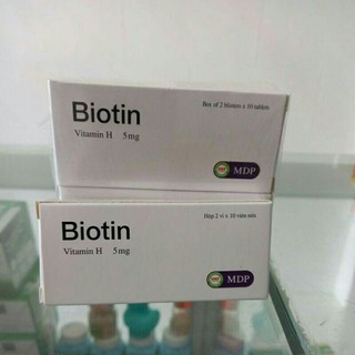 (Chính Hãng) Biotin (VITAMIN H) Hộp 20 Viên