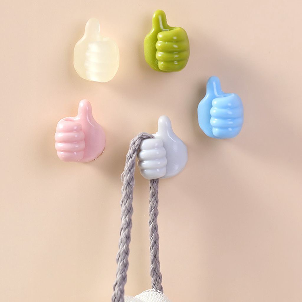 COMBO 10 Giá Đỡ Dây Cáp/ Dây Leo Có Keo Dán Mặt Sau Hình Bàn Tay Thiết Kế Sáng Tạo Dán Tường