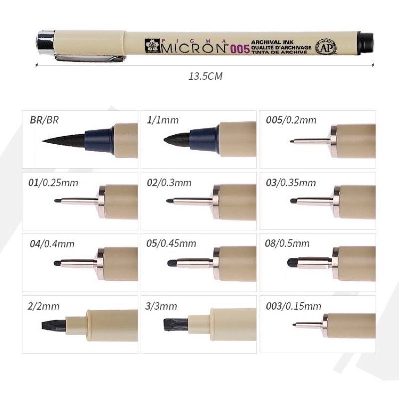 BÚT LINE KHÁNG NƯỚC SAKURA MICRON