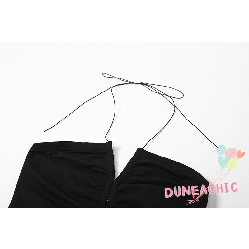 DUNEA Áo Tank Top Ôm Dáng Hở Lưng Quyến Rũ Dành Cho Nữ