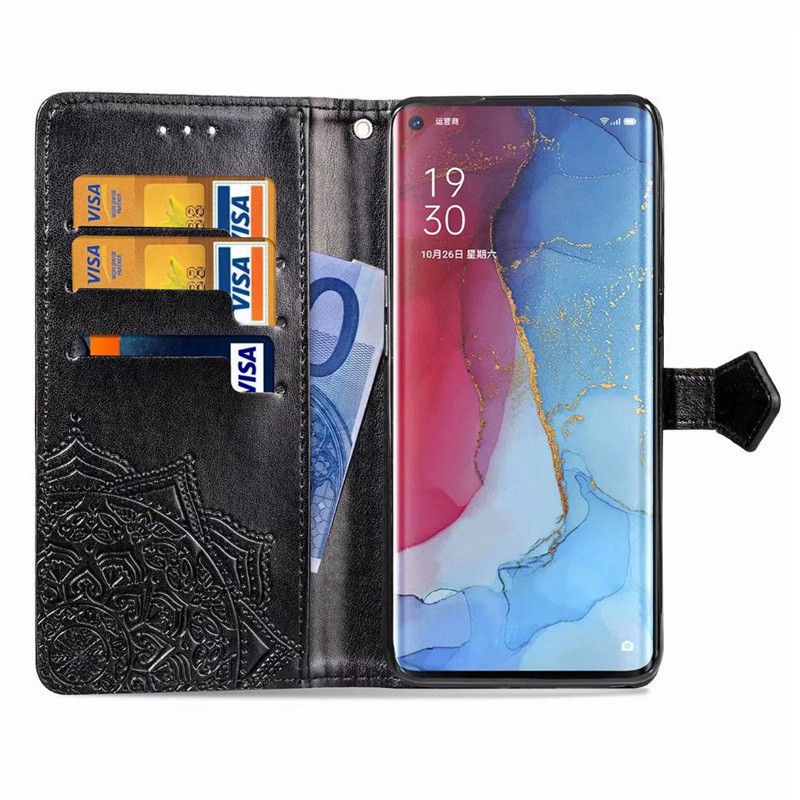 Bao Da Điện Thoại Nắp Lật Kèm Ngăn Đựng Thẻ Cho Oppo Reno 2f 2z Reno 2 Z Reno 3 Pro Realme 5 Pro 5i 5s Ốp | BigBuy360 - bigbuy360.vn