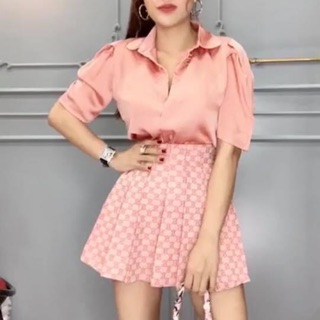 Set áo hồng phi cv diro