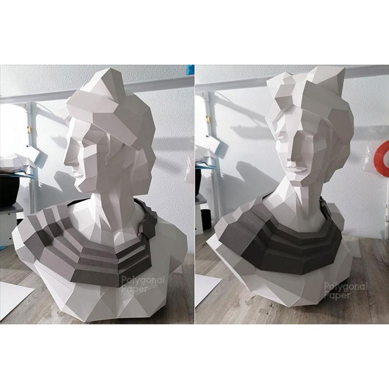 Bộ kit Mô hình giấy 3D tượng thần Apollo học vẽ hình họa, trang trí nhà cửa, shop thời trang
